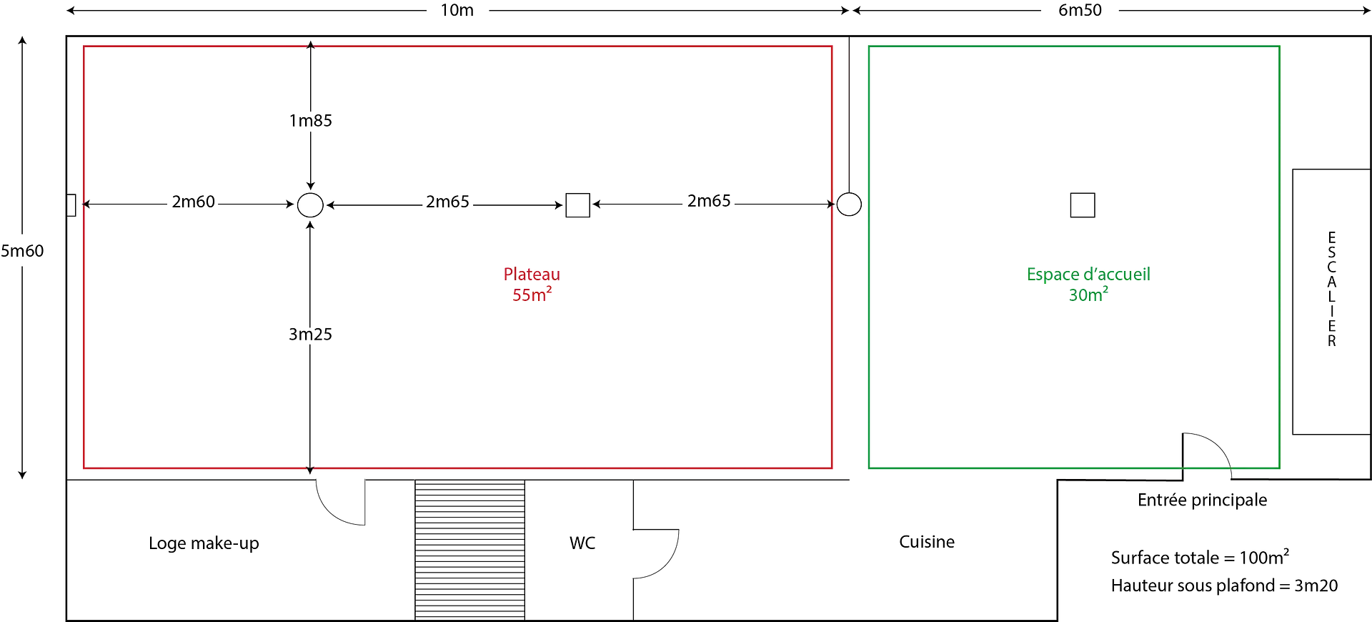 Plan LOCATION STUDIO PHOTO PARIS 11​
